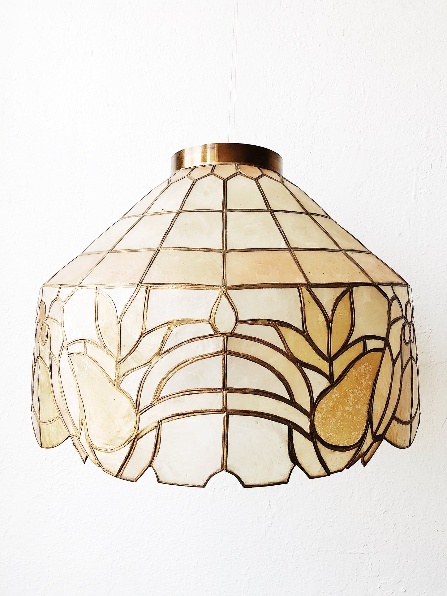 Vintage Capiz Lampshade
