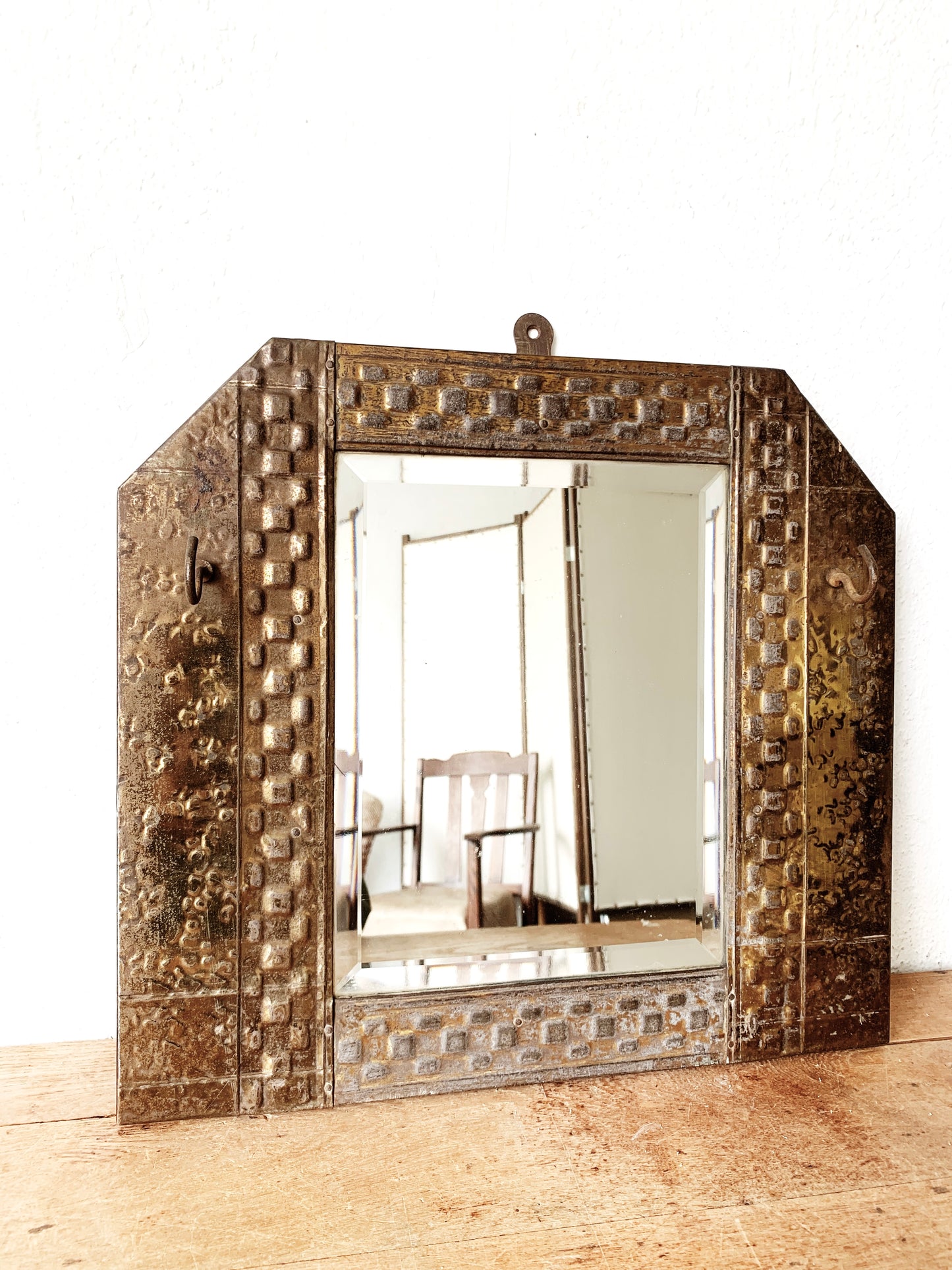 Antique Brass Mirror