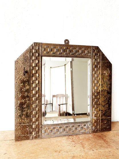 Antique Brass Mirror