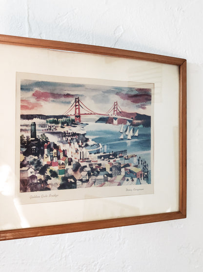 Mid Century Dong Kingman San Francisco Litho