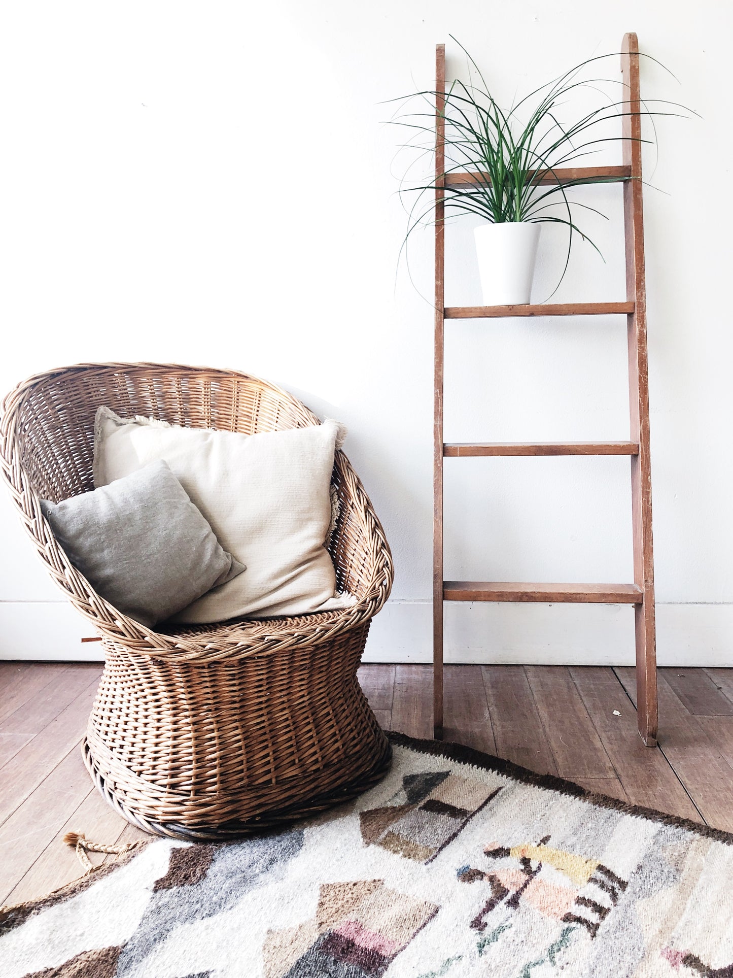 Vintage Wooden Bunk Ladder