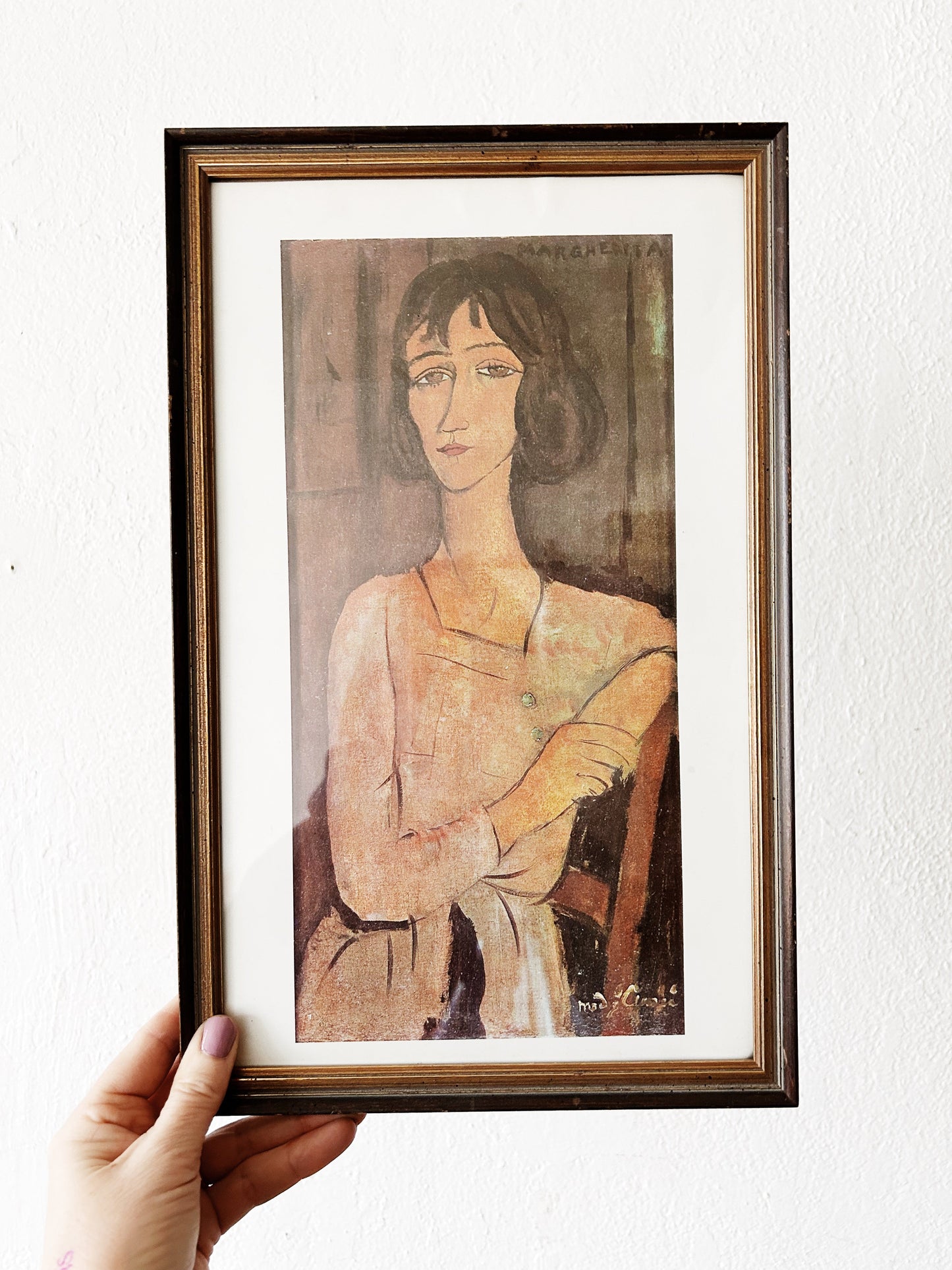 Vintage Framed Modigliani Print