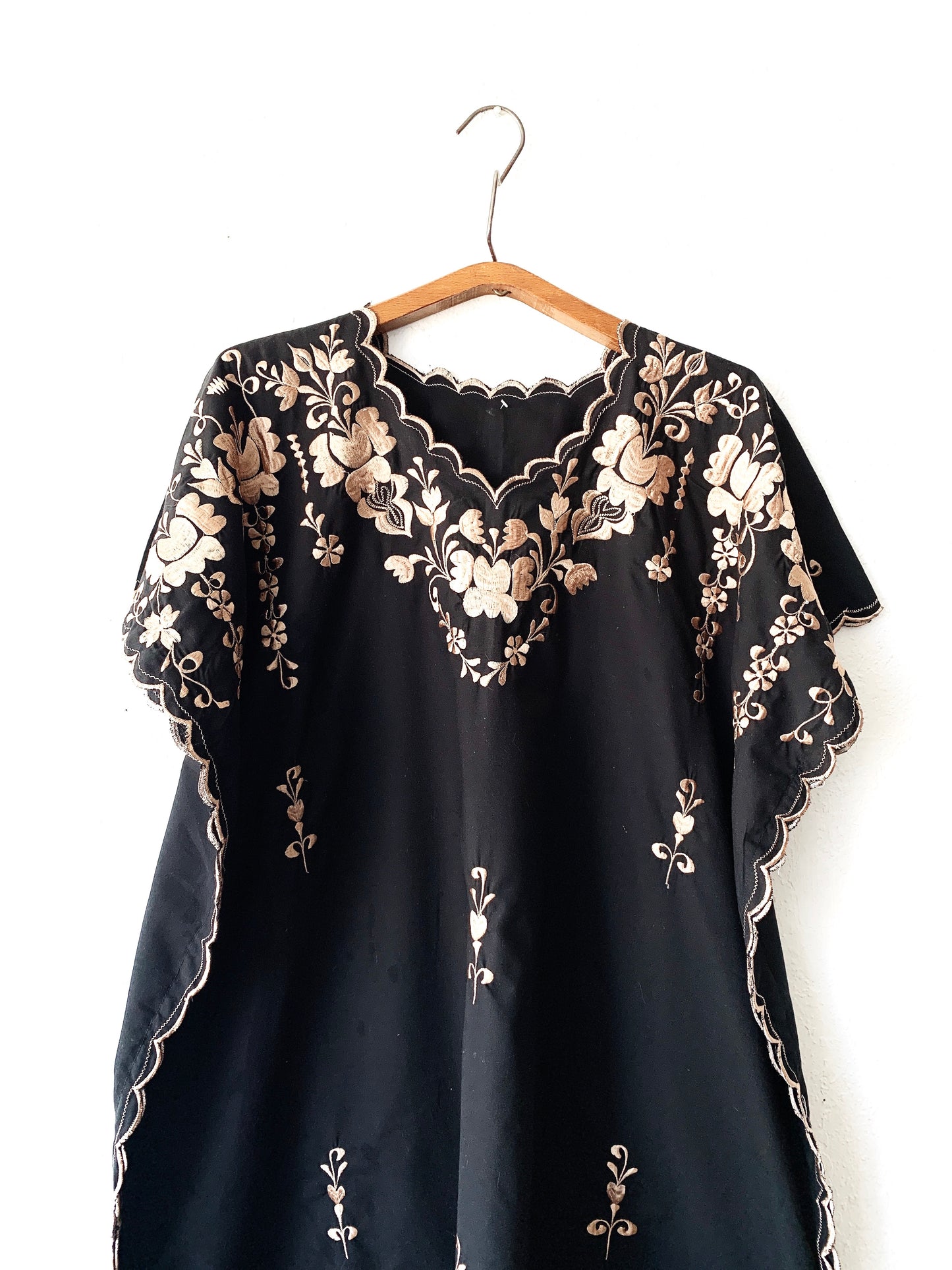 Vintage Embroidered Cotton Mumu