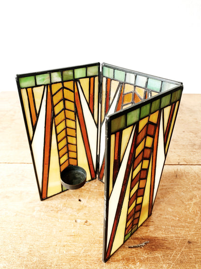 Vintage Leaded Stained Glass