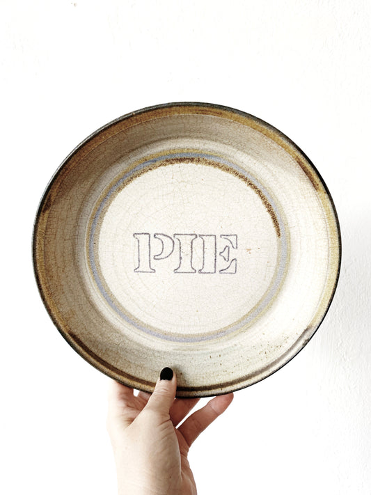 Vintage Stoneware Pie Dish