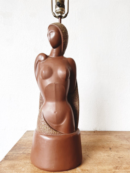 Mid Century FAIP Chalkware Lamp