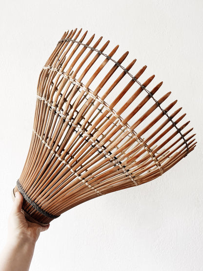 Large Antique Japanese Fish Trap Basket