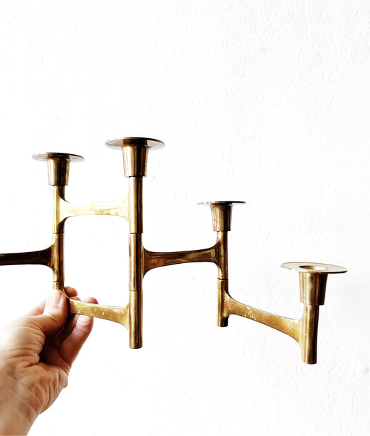 MCM Brass Candelabra