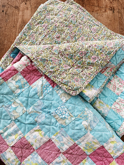 Vintage Handmade Cotton Quilt