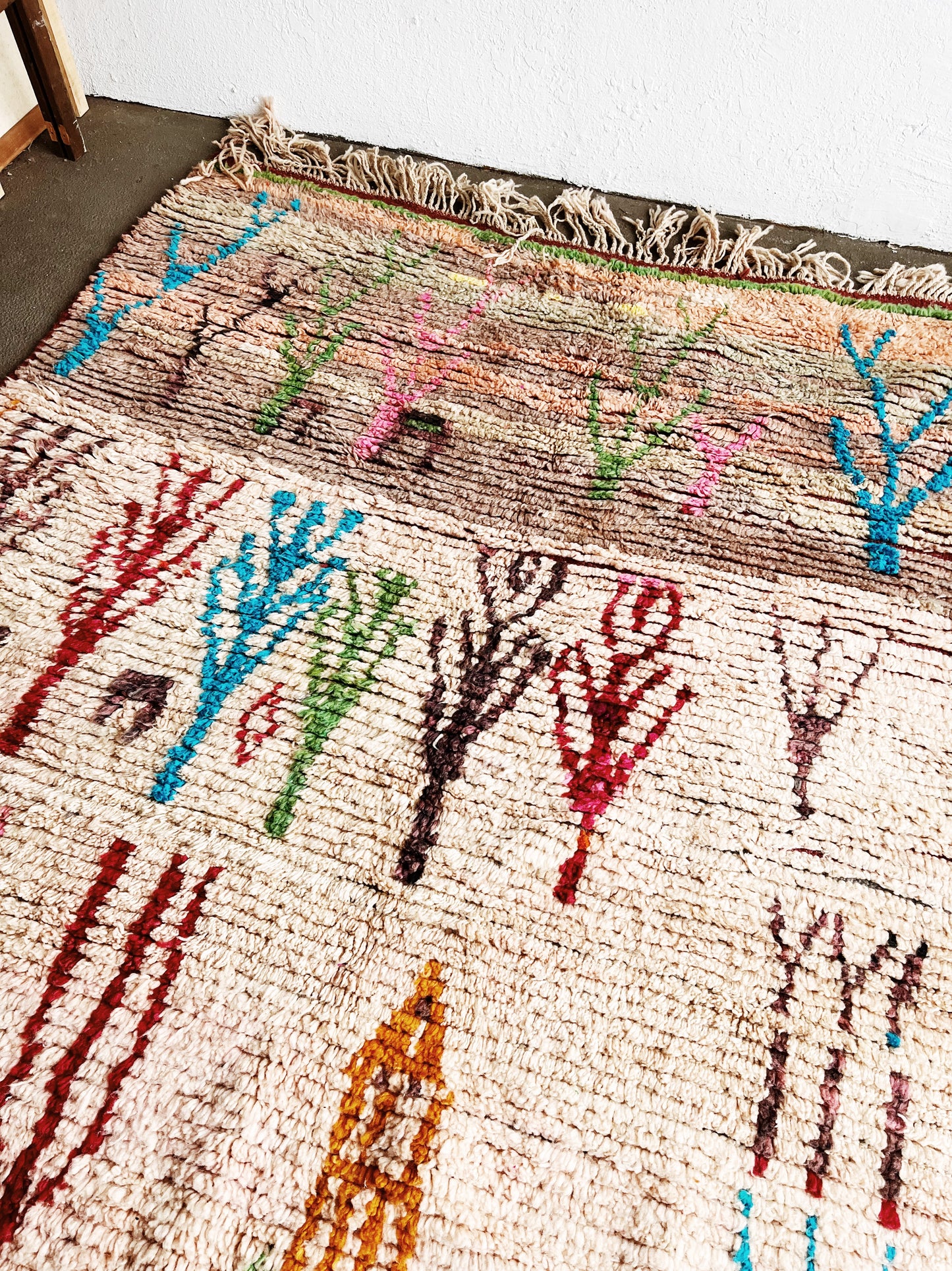 Large Vintage Moroccan Wool Rug