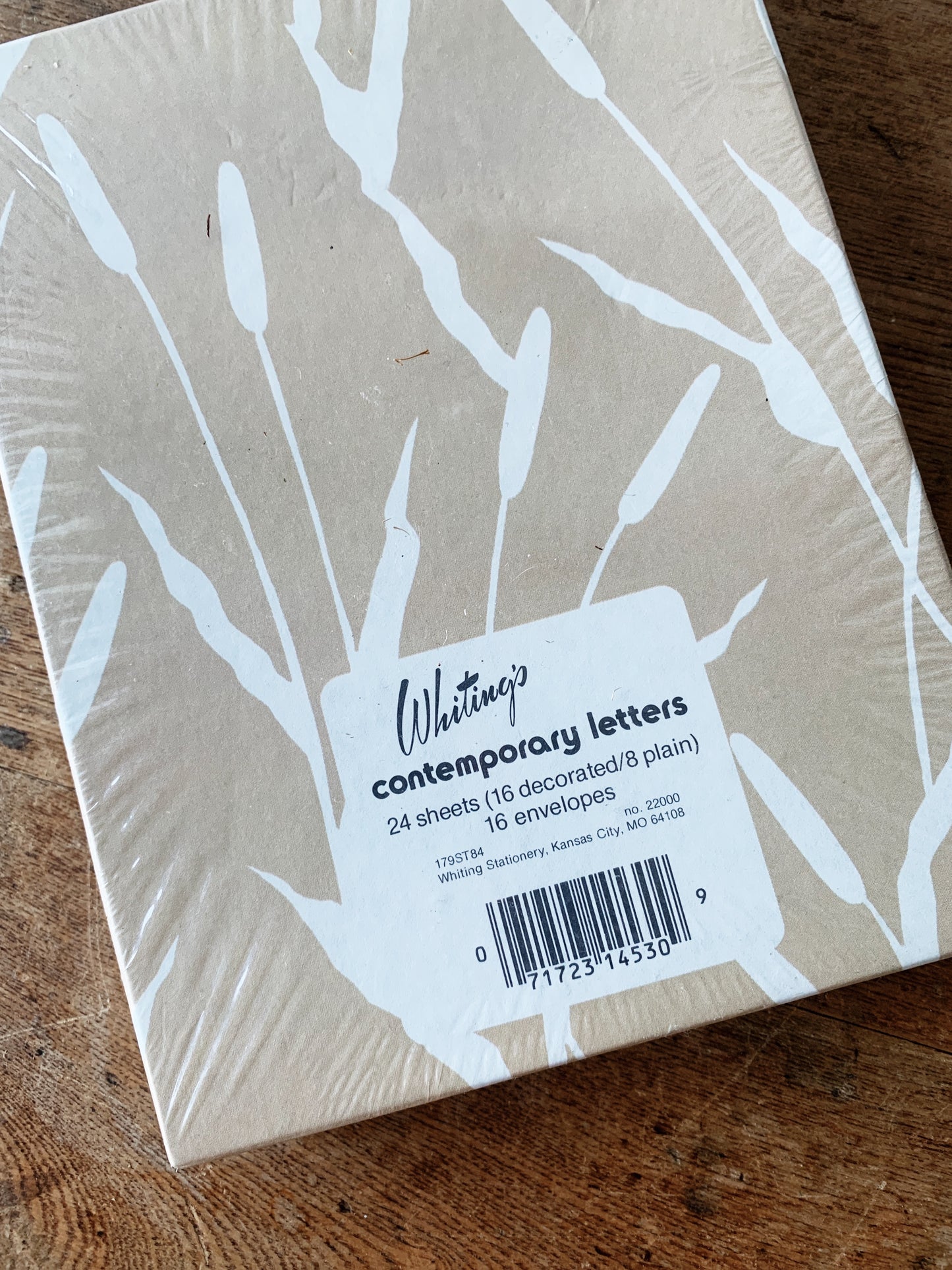 Vintage Cattail Stationery