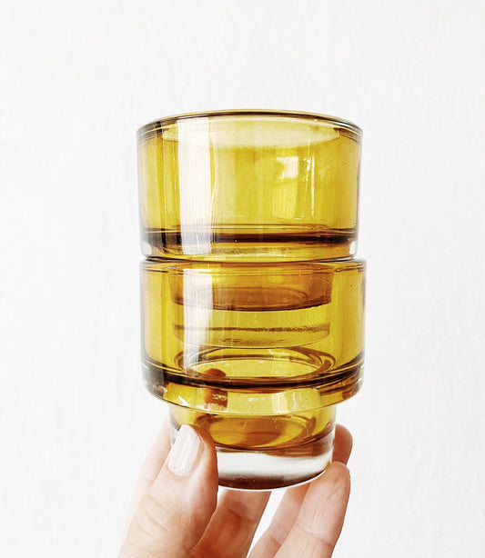 Pair Vintage Rocks Glasses