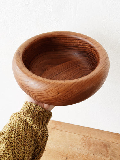 Mid Century Teak Bun Bowl