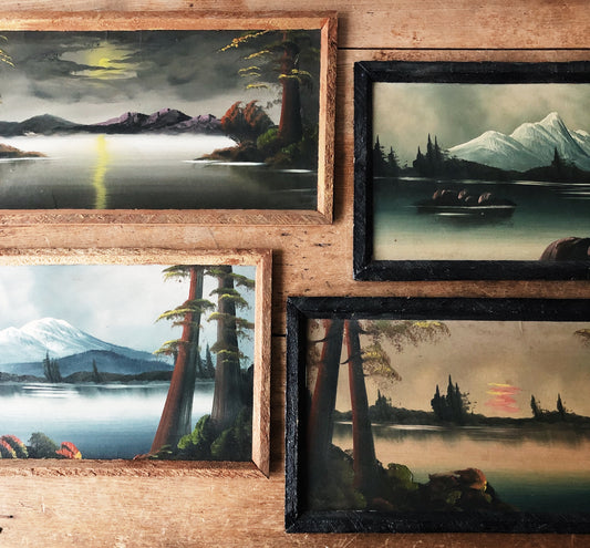 Vintage Moody Landscape Painting