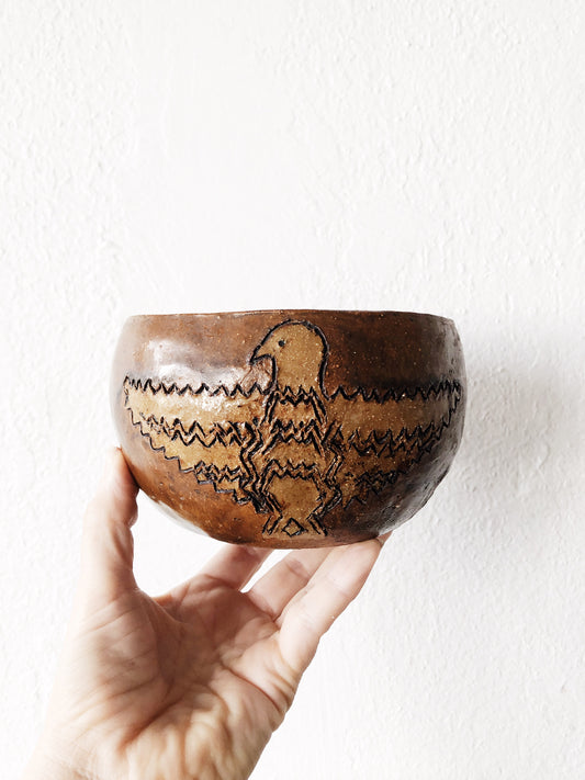 Vintage Eagle Pottery Planter