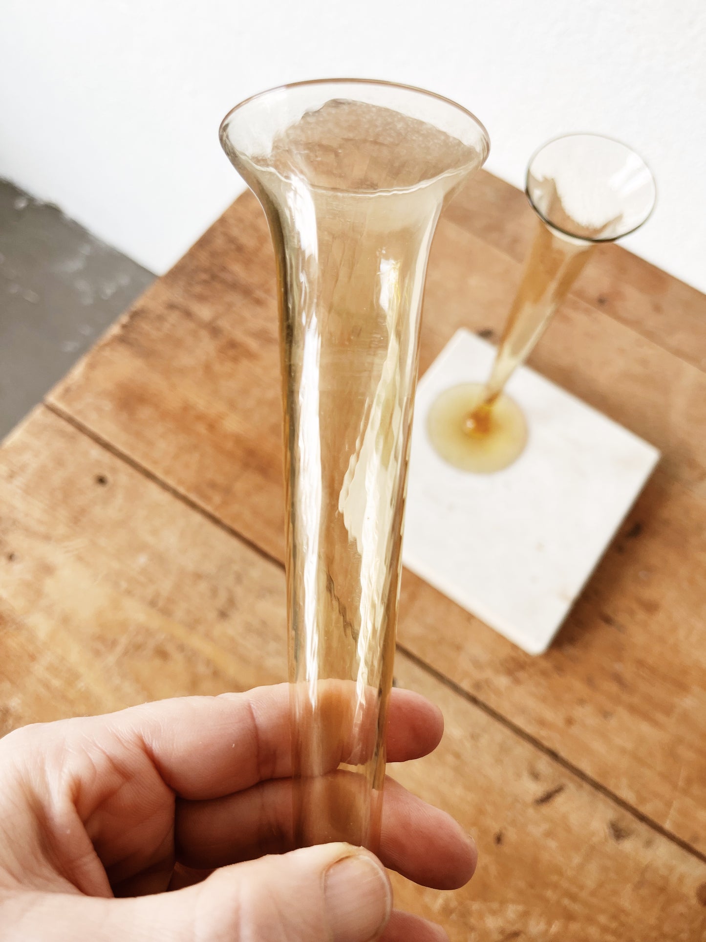 Vintage Blown Glass Flutes