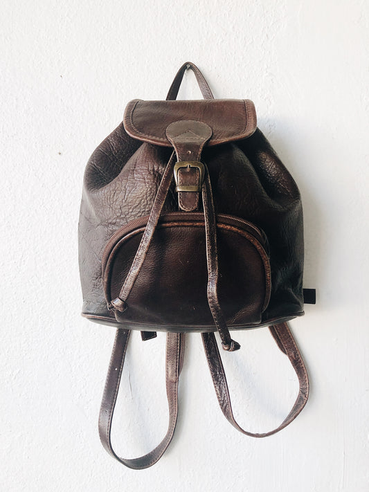 Convertible Columbian Leather Backpack