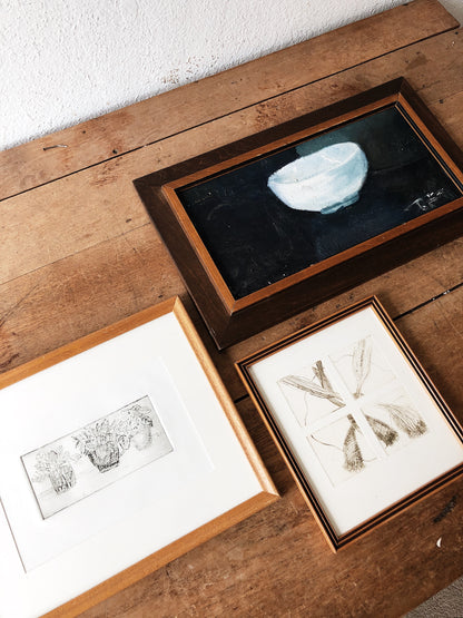 Original Oil Painting - White Vessel