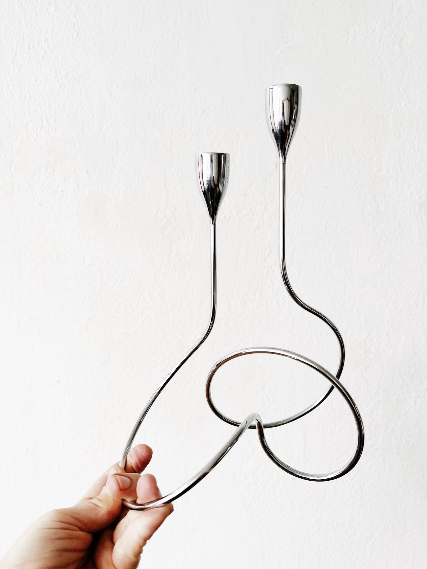 Contemporary Chrome Candlestick