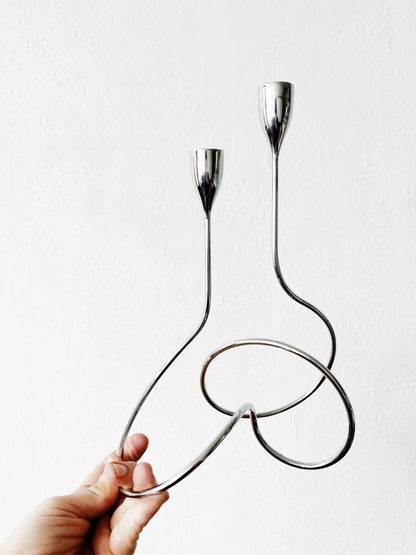 Contemporary Chrome Candlestick