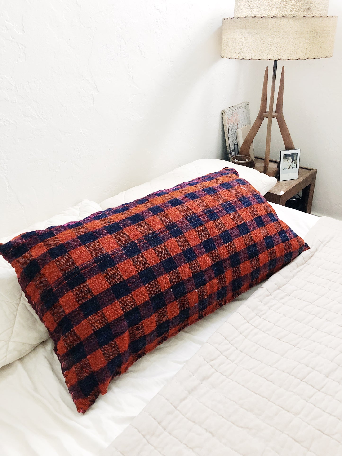 Oversized Reversible Wool Kilim Cushion
