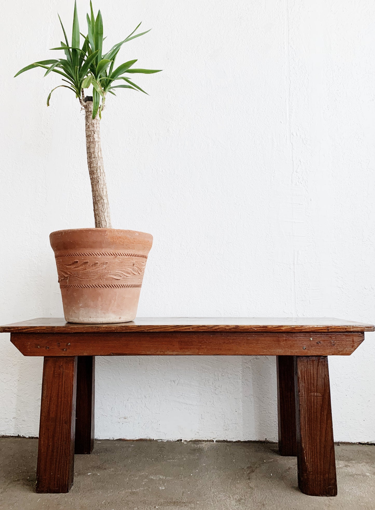 Vintage Handmade Wood Bench