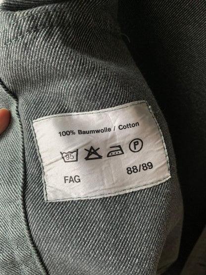 Vintage Weighty Cotton Military Jacket w Peace Pin