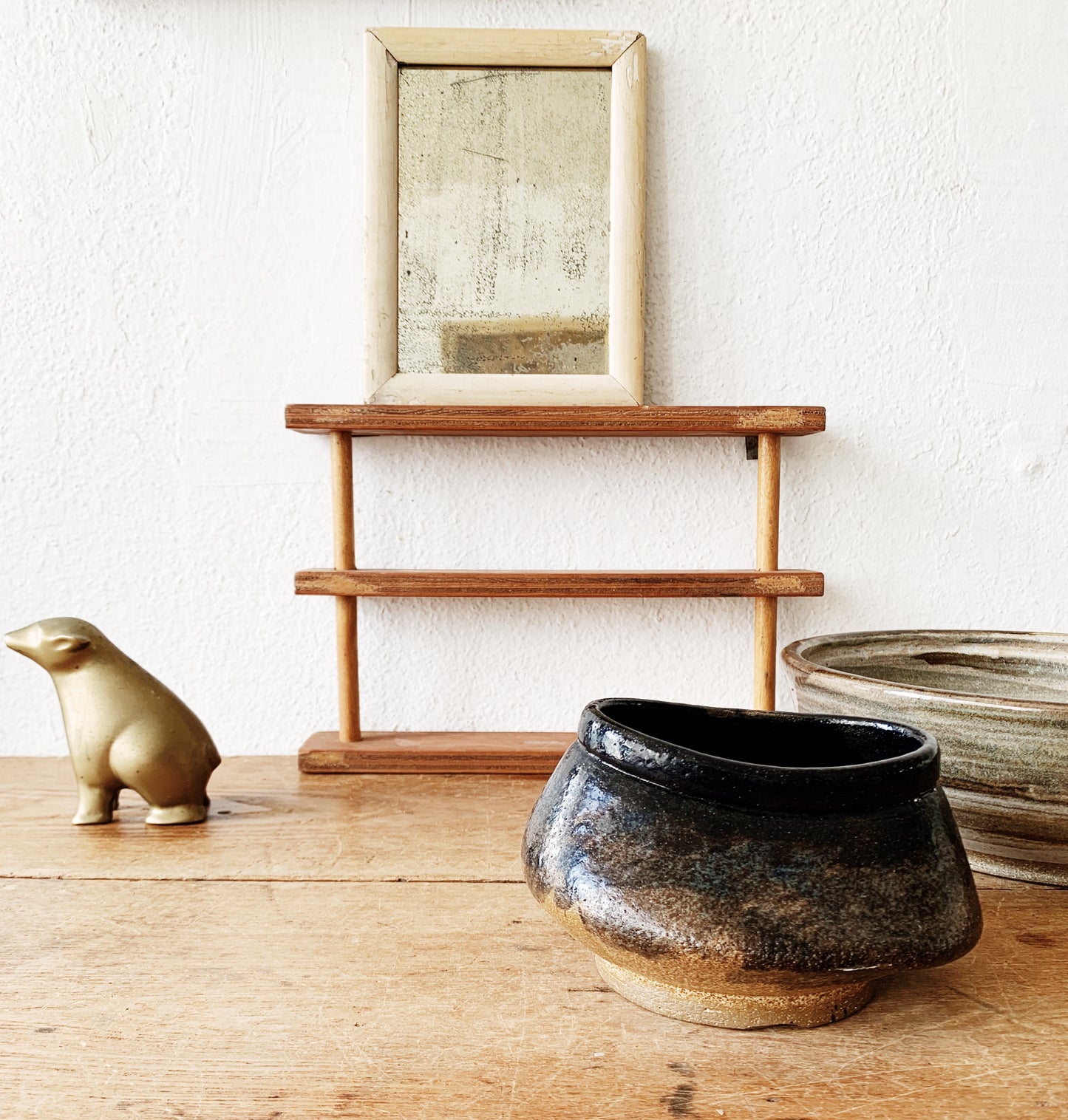 Mid Century Modernist Brass Bear