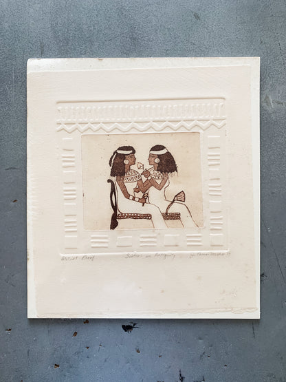 ‘Sisters in Antiquity’ Original 1970s Artists Proof