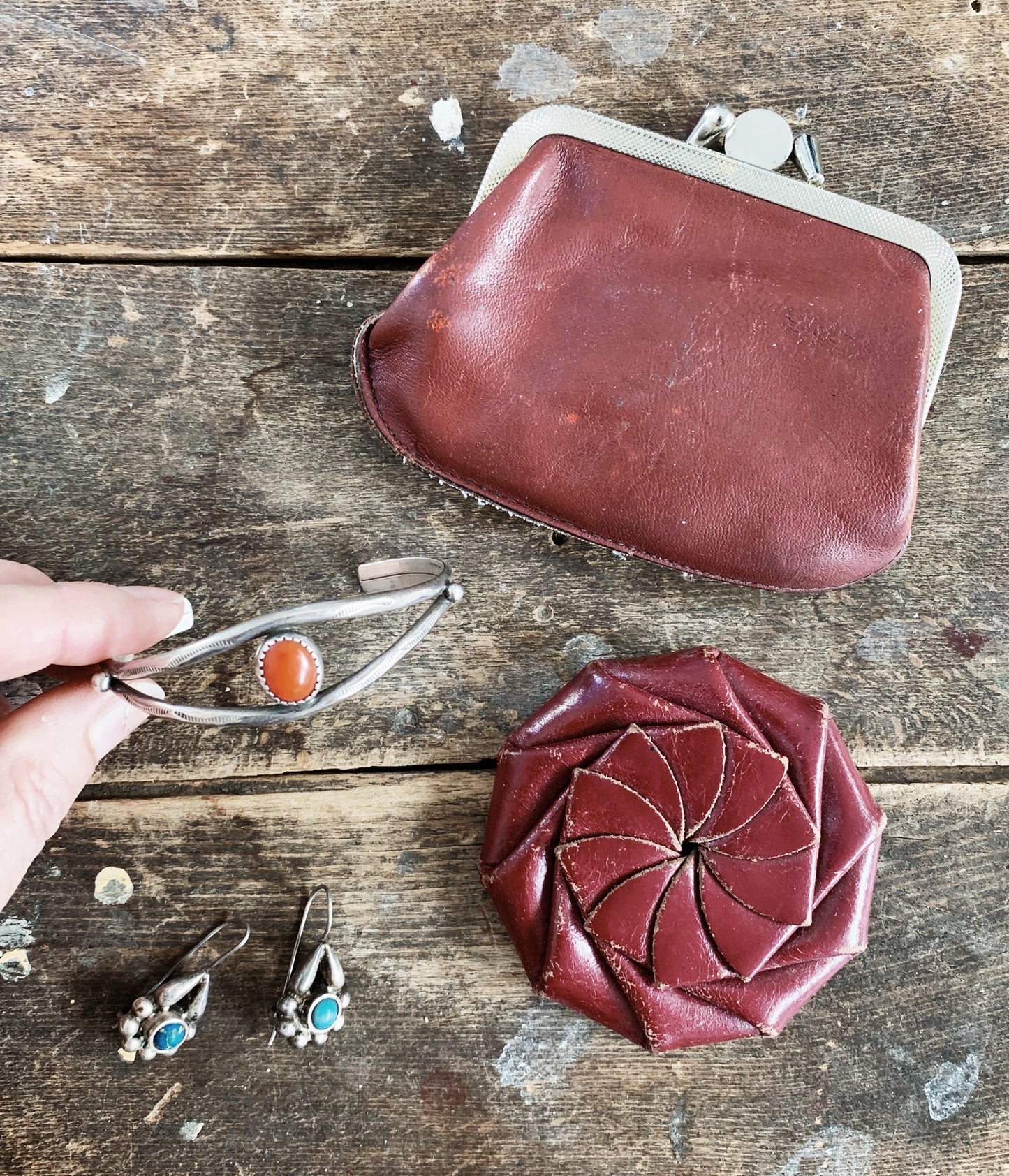 Vintage Leather Coin Purse