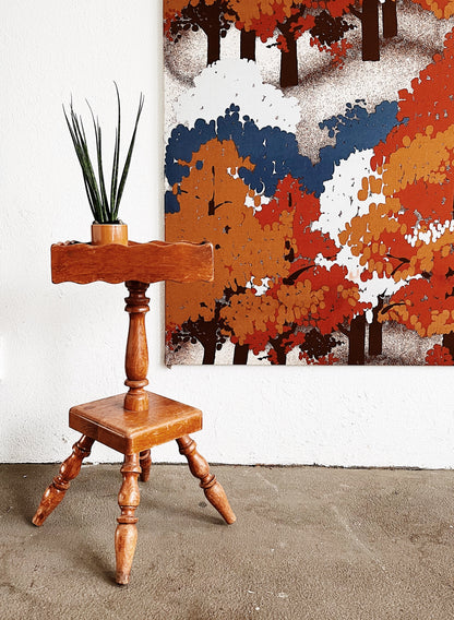 Vintage Textile Art Panel