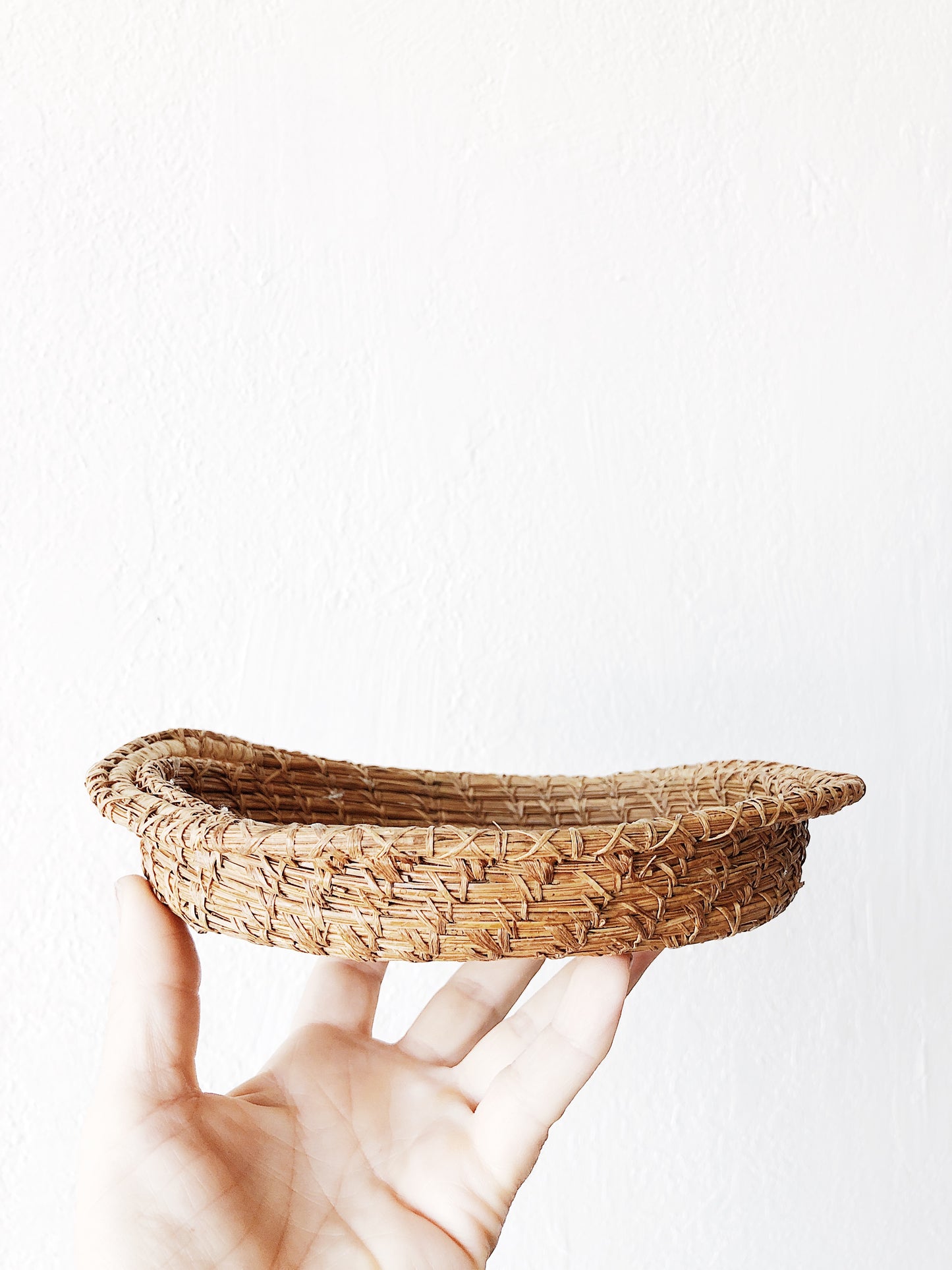 Antique Pine Needle Basket