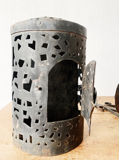 Large Vintage Tin Lantern