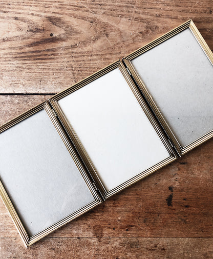 Vintage Tri Fold Frame