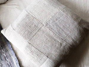 Handmade Patchwork Homespun Cotton Pillow