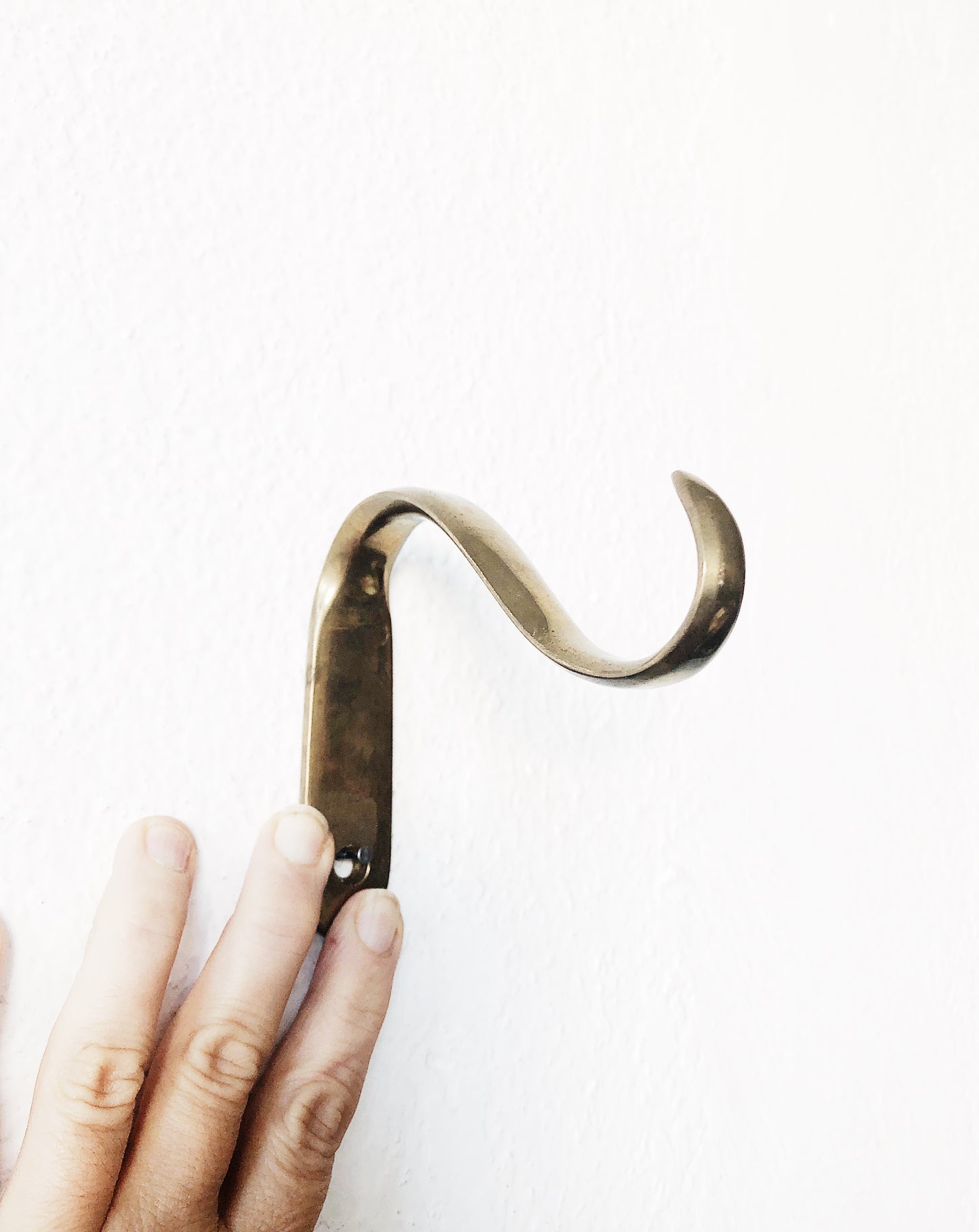 Vintage Brass Hooks - Pair