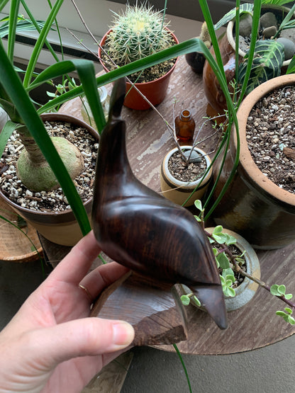 Carved Ironwood Quail