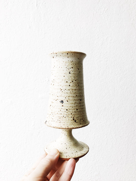 Vintage Stoneware Speckled Vase