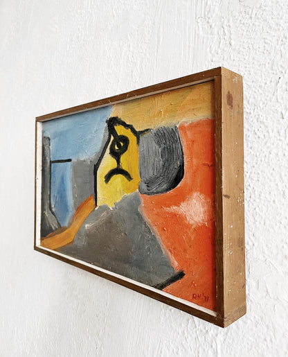 Original 1970s Abstract Painting