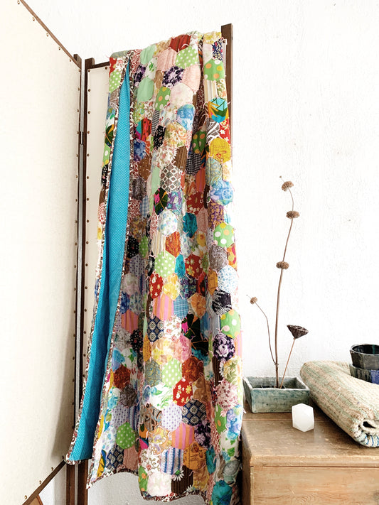 Vintage Patchwork Cotton Quilt