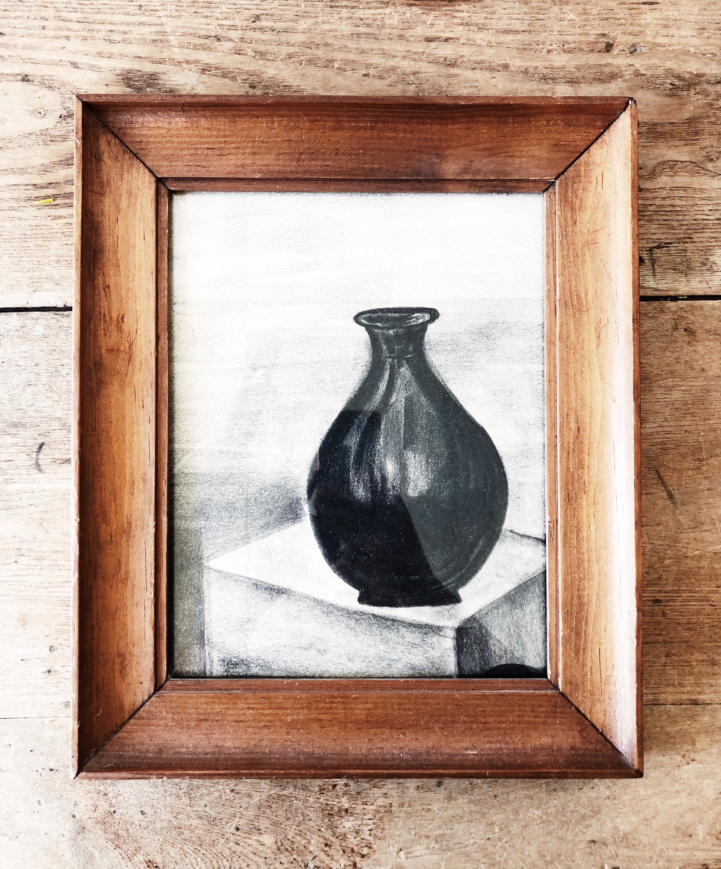 Vintage Original Charcoal Still Life
