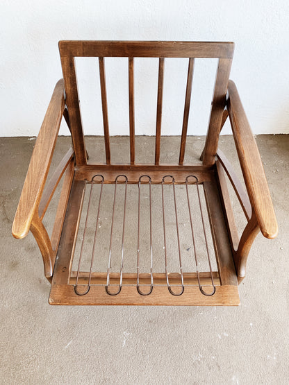 Mid Century Walnut Lounge Chair