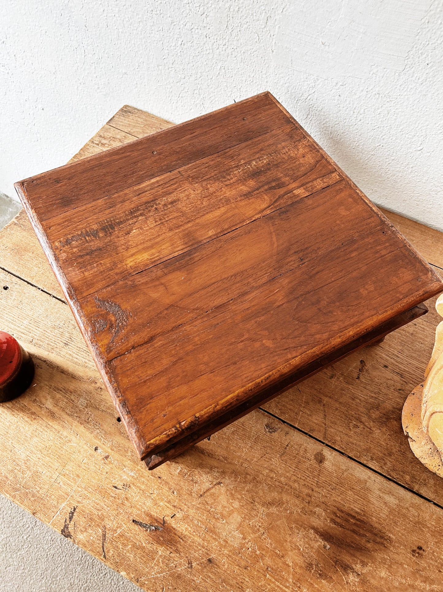 Vintage Wood Short Table