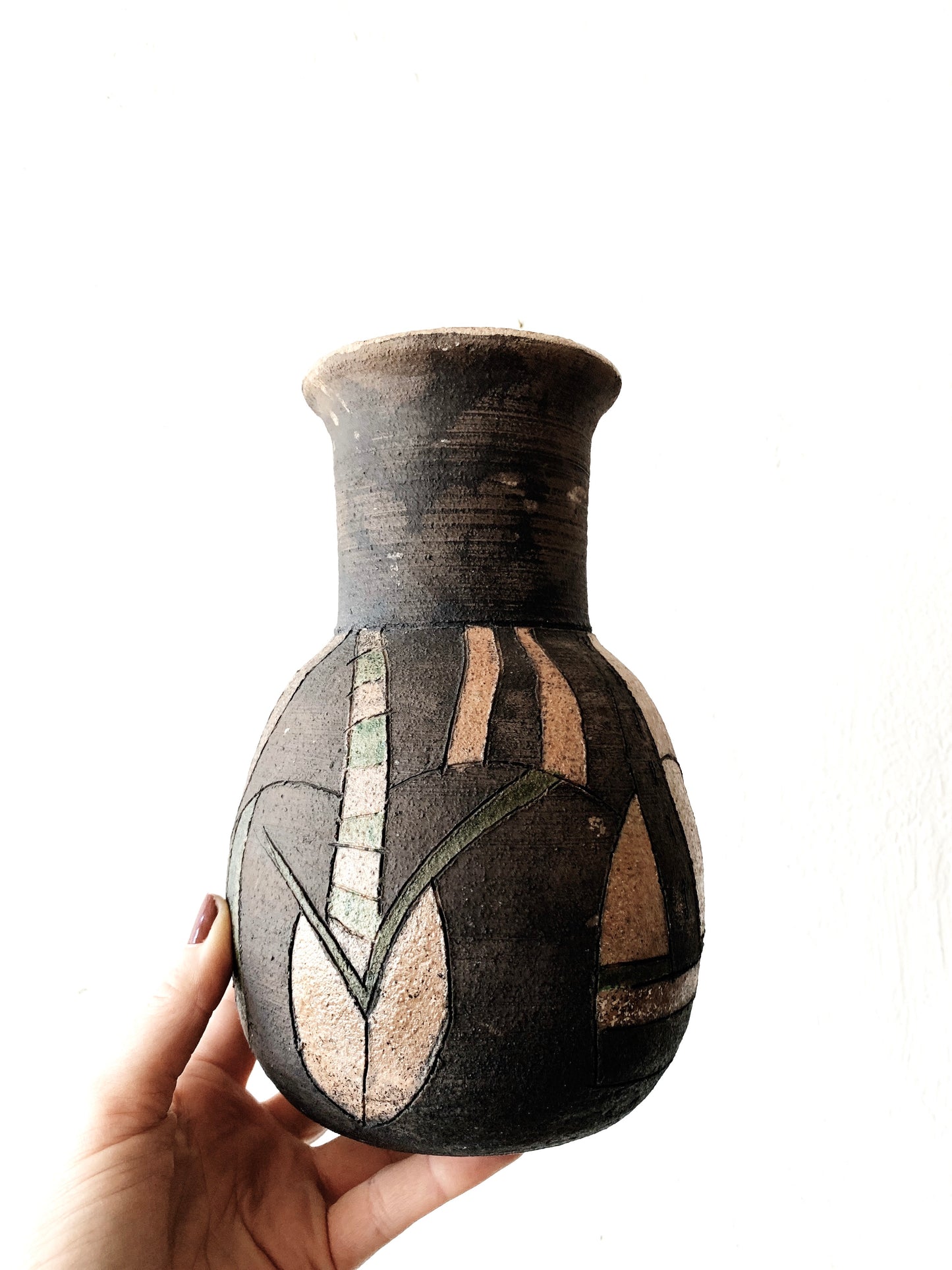 Vintage Raku Vase
