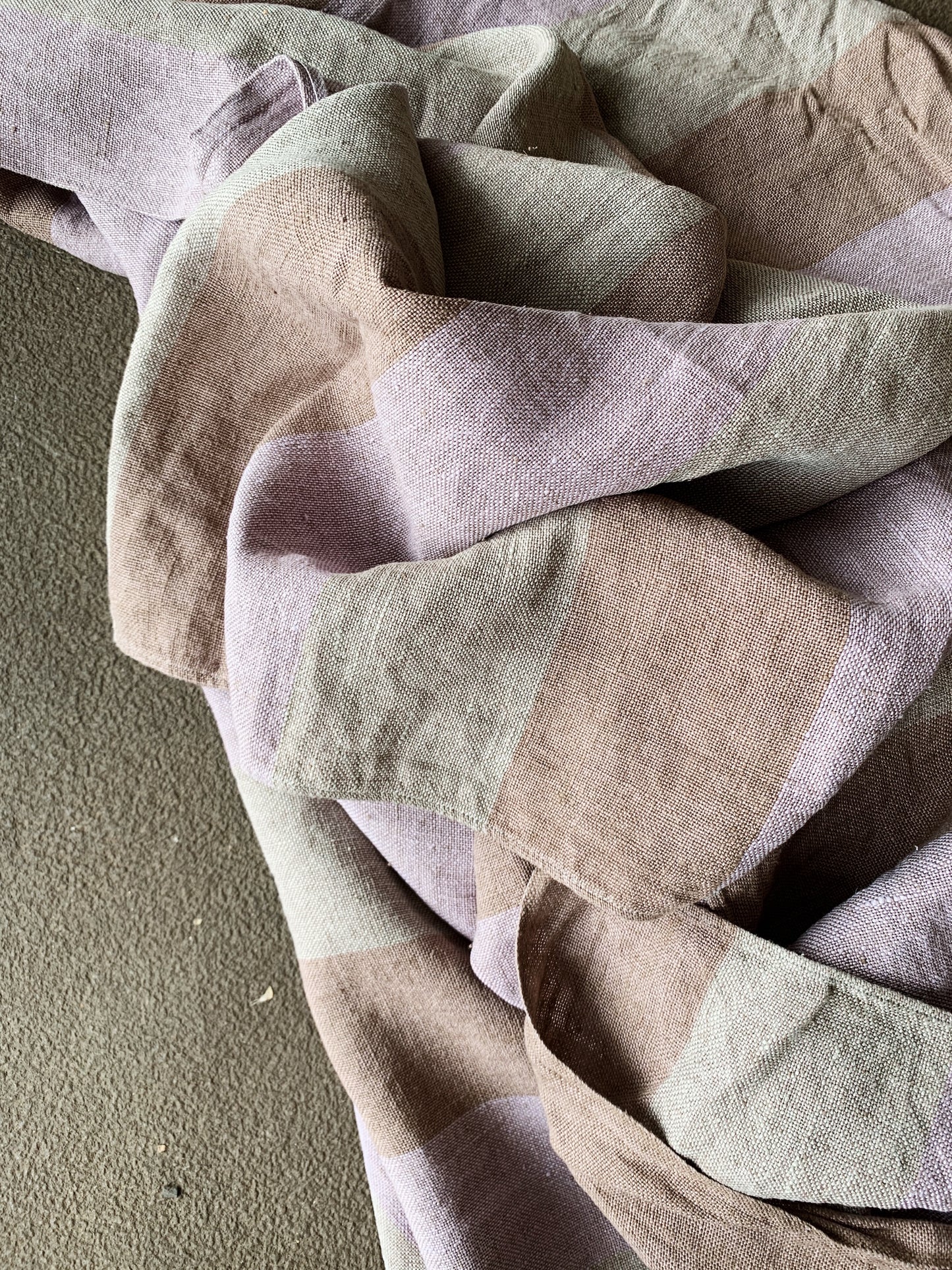 Thick Linen Fabric / Yardage