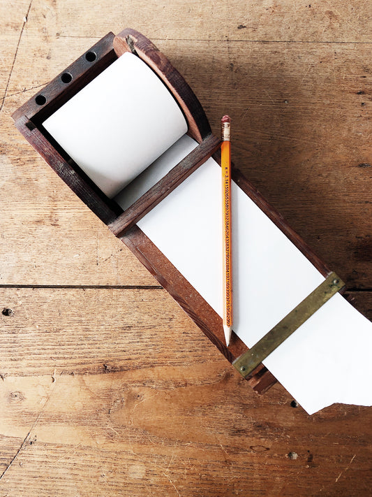 Antique Note Pad Holder