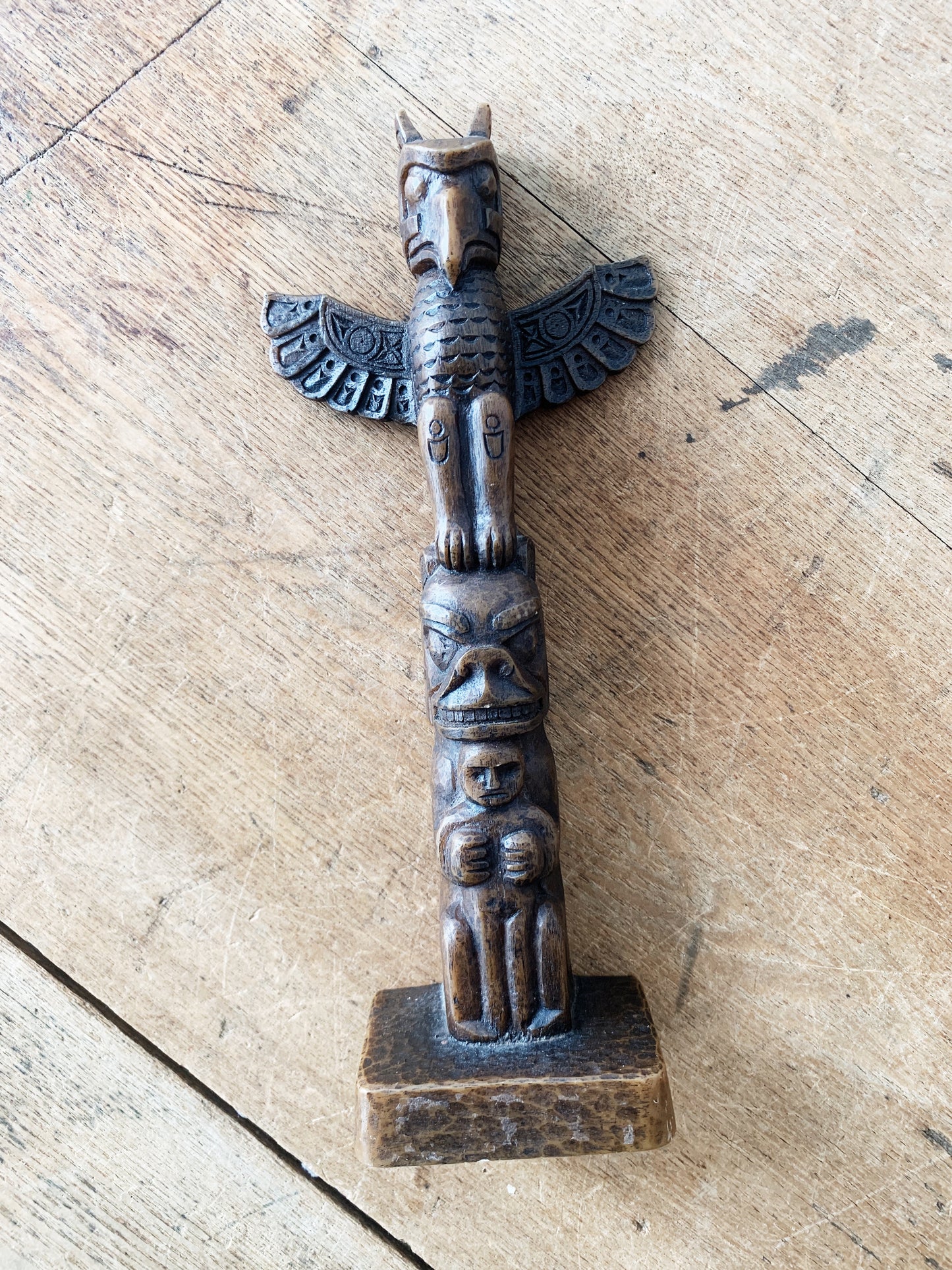 Vintage Resin Totem Pole