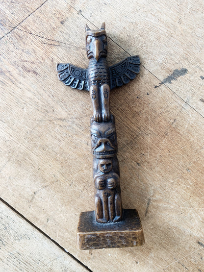 Vintage Resin Totem Pole