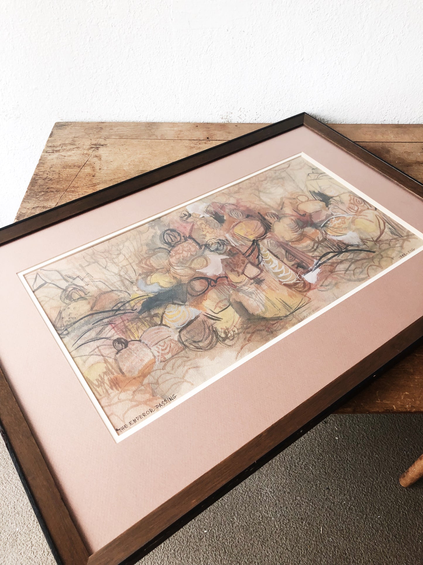 Original N Eng Mid Century Watercolor