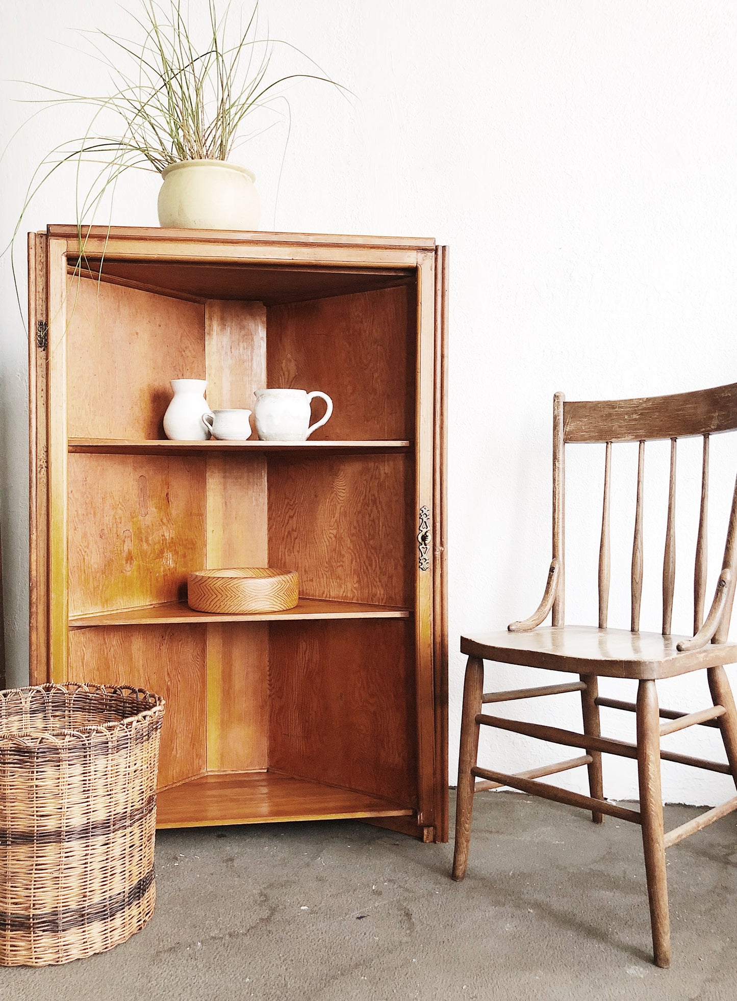 Large Vintage Planter Basket